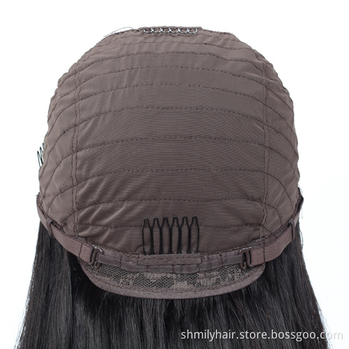 Shmily Straight Bob Wigs Indian Human Hair Lace Front Closure Short Bob Wig Wholesale 4x4 Straight Short Bob Raw Indian Wigs